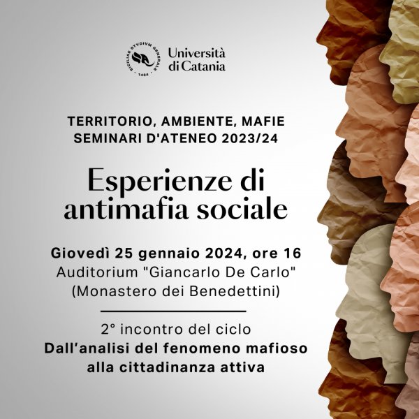 M'illumino di sapere 2024 - Università di Catania - L'Agenda